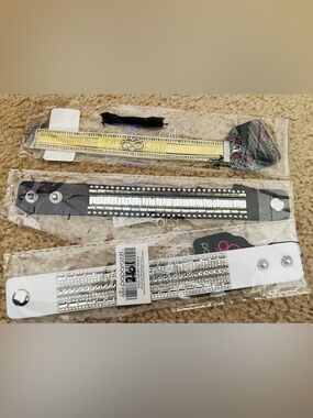 Paparazzi Yellow, Black and Silver, Grey and silver Bracelet Trio